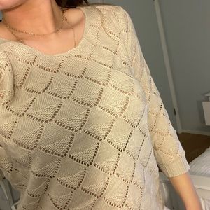 mesh business causal cream top